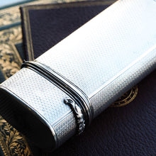 Load image into Gallery viewer, Antique Georgian Solid Silver Cigar/Cheroot Case Engine Turned - Edward Edwards 1836
