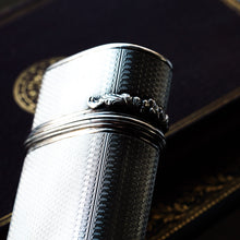 Load image into Gallery viewer, Antique Georgian Solid Silver Cigar/Cheroot Case Engine Turned - Edward Edwards 1836
