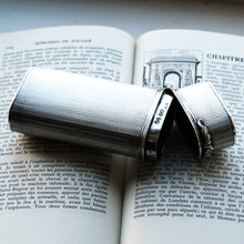 Load image into Gallery viewer, Antique Georgian Solid Silver Cigar/Cheroot Case Engine Turned - Edward Edwards 1836
