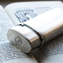 Load image into Gallery viewer, Antique Georgian Solid Silver Cigar/Cheroot Case Engine Turned - Edward Edwards 1836
