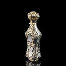 Load image into Gallery viewer, Antique French Parcel-Gilt Silver Scent Bottle/Flask with Ornate Decorations - 19th c.
