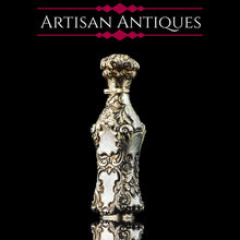 Load image into Gallery viewer, Antique French Parcel-Gilt Silver Scent Bottle/Flask with Ornate Decorations - 19th c.
