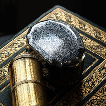 Load image into Gallery viewer, Antique French Solid Silver Niello Table Snuff Box - c.1880
