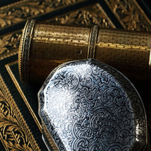 Load image into Gallery viewer, Antique French Solid Silver Niello Table Snuff Box - c.1880
