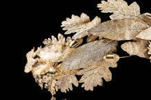 Load image into Gallery viewer, Antique French Solid Silver Gilt Crown Foliate Wreath with Laurel/Acorn Leaves 19th Century.
