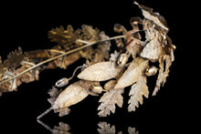 Load image into Gallery viewer, Antique French Solid Silver Gilt Crown Foliate Wreath with Laurel/Acorn Leaves 19th Century.
