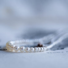 Load image into Gallery viewer, Antique Georgian Natural Seed Pearl Necklace 9K Gold Clasp c.1800
