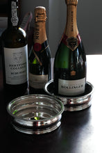 Load image into Gallery viewer, Antique Georgian Regency Solid Silver Coasters with Silver Base - William Eaton 1815
