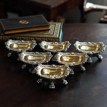 Load image into Gallery viewer, Magnificent Antique Georgian Solid Silver Salt Cellars Set of 6 Regency Design - Younge S &amp; C &amp; Co 1814/16
