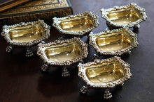 Load image into Gallery viewer, Magnificent Antique Georgian Solid Silver Salt Cellars Set of 6 Regency Design - Younge S &amp; C &amp; Co 1814/16
