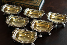 Load image into Gallery viewer, Magnificent Antique Georgian Solid Silver Salt Cellars Set of 6 Regency Design - Younge S &amp; C &amp; Co 1814/16
