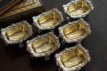Load image into Gallery viewer, Magnificent Antique Georgian Solid Silver Salt Cellars Set of 6 Regency Design - Younge S &amp; C &amp; Co 1814/16
