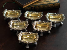 Load image into Gallery viewer, Magnificent Antique Georgian Solid Silver Salt Cellars Set of 6 Regency Design - Younge S &amp; C &amp; Co 1814/16
