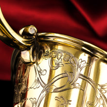 Load image into Gallery viewer, Magnificent Antique Victorian Solid Silver Gilt Ewer/Pitcher with Figural Engravings - Robert Garrard 1841
