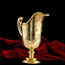 Load image into Gallery viewer, Magnificent Antique Victorian Solid Silver Gilt Ewer/Pitcher with Figural Engravings - Robert Garrard 1841
