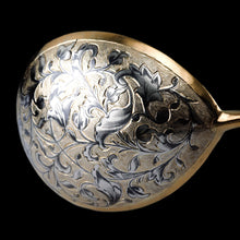 Load image into Gallery viewer, Antique Russian Silver Niello Large Spoon - Moscow c.1848 - Artisan Antiques
