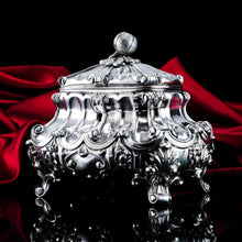 Load image into Gallery viewer, A Magnificent Antique Solid Silver Tea Caddy/Sugar Box Large &amp; Heavy - 19th c.
