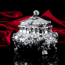 Load image into Gallery viewer, A Magnificent Antique Solid Silver Tea Caddy/Sugar Box Large &amp; Heavy - 19th c.
