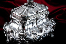 Load image into Gallery viewer, A Magnificent Antique Solid Silver Tea Caddy/Sugar Box Large &amp; Heavy - 19th c.
