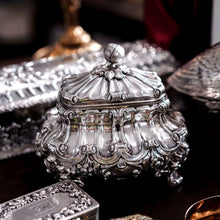 Load image into Gallery viewer, A Magnificent Antique Solid Silver Tea Caddy/Sugar Box Large &amp; Heavy - 19th c.
