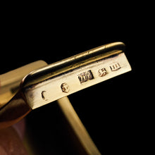 Load image into Gallery viewer, Antique Georgian Solid Silver Gilt Snuff Box Curved &amp; Crested Design - William Simpson 1810
