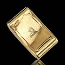 Load image into Gallery viewer, Antique Georgian Solid Silver Gilt Snuff Box Curved &amp; Crested Design - William Simpson 1810
