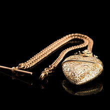 Load image into Gallery viewer, Antique Solid Silver Gilt Heart Shaped Box/Vinaigrette- 18th Century
