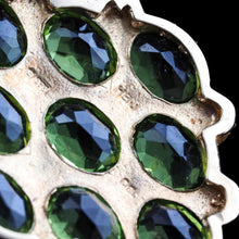 Load image into Gallery viewer, Antique Style Peridot &amp; Pearl Pendant Necklace 9K Gold
