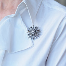 Load image into Gallery viewer, Spectacular Antique Victorian Diamond Tiara with Diamond Star - c.1890

