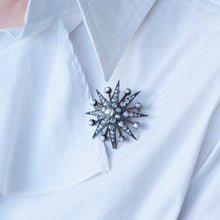 Load image into Gallery viewer, Spectacular Antique Victorian Diamond Tiara with Diamond Star - c.1890
