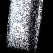 Load image into Gallery viewer, A Stunning Antique Victorian Solid Sterling Silver Cigar Cheroot Case - Yapp &amp; Woodward 1845
