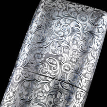 Load image into Gallery viewer, A Stunning Antique Victorian Solid Sterling Silver Cigar Cheroot Case - Yapp &amp; Woodward 1845
