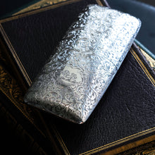 Load image into Gallery viewer, A Stunning Antique Victorian Solid Sterling Silver Cigar Cheroot Case - Yapp &amp; Woodward 1845
