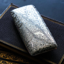 Load image into Gallery viewer, A Stunning Antique Victorian Solid Sterling Silver Cigar Cheroot Case - Yapp &amp; Woodward 1845
