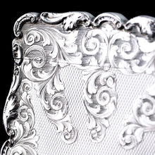 Load image into Gallery viewer, Antique Victorian Solid Silver Card Case Exquisite Engravings - 1844

