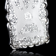 Load image into Gallery viewer, Antique Victorian Solid Silver Card Case Exquisite Engravings - 1844
