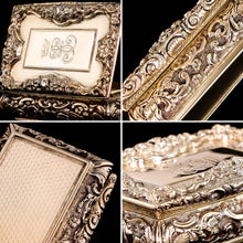 Load image into Gallery viewer, Antique Silver Gilt Table Snuff Box - Yapp &amp; Woodward 1847
