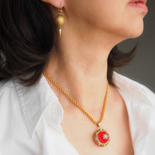 Load image into Gallery viewer, Majestic Pair of Antique Victorian 18ct Gold Earrings Etruscan Style - c.1880
