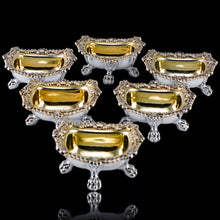 Load image into Gallery viewer, Magnificent Antique Georgian Solid Silver Salt Cellars Set of 6 Regency Design - Younge S &amp; C &amp; Co 1814/16

