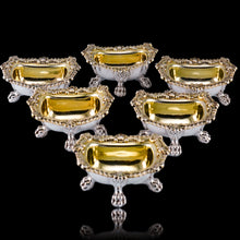 Load image into Gallery viewer, Magnificent Antique Georgian Solid Silver Salt Cellars Set of 6 Regency Design - Younge S &amp; C &amp; Co 1814/16
