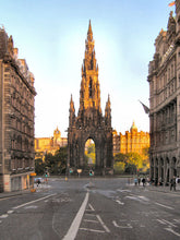 Load image into Gallery viewer, Victorian Scott Monument Castle Top Silver Card Case - Frederick Marson 1856 - Artisan Antiques
