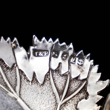 Load image into Gallery viewer, A Georgian Solid Silver Tea Caddy Spoon in Grape Leaf Form - Taylor &amp; Perry 1834 - Artisan Antiques
