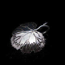 Load image into Gallery viewer, A Georgian Solid Silver Tea Caddy Spoon in Grape Leaf Form - Taylor &amp; Perry 1834 - Artisan Antiques
