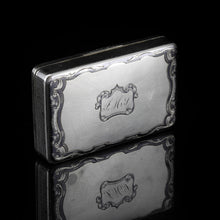 Load image into Gallery viewer, Antique Imperial Russian Silver Niello Snuff Box Naval Ship Battle Scene - T.Botkov 1855
