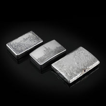 Load image into Gallery viewer, Antique Imperial Russian Silver Niello Snuff Box Naval Ship Battle Scene - T.Botkov 1855
