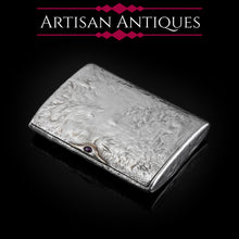 Load image into Gallery viewer, Antique Imperial Russian Solid Silver Samorodok Snuff Box Case - Rudolf Veyde c.1900 (Рудольф Вейде)
