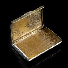 Load image into Gallery viewer, Antique Imperial Russian Solid Silver Samorodok Snuff Box Case - Rudolf Veyde c.1900 (Рудольф Вейде)
