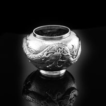 Load image into Gallery viewer, Antique Solid Silver Japanese Condiment Pot/Bowl - Meiji c.1900
