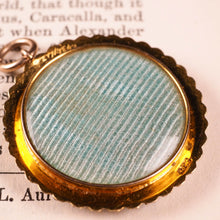 Load image into Gallery viewer, Antique Victorian 15K Gold Photo Locket Pendant with Cluster Seed Pearl Border - c.1890s

