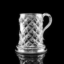 Load image into Gallery viewer, A Very Large Antique Victorian Solid Silver Tankard Abercorn/Pineapple Design - Daniel &amp; Charles Houle 1865
